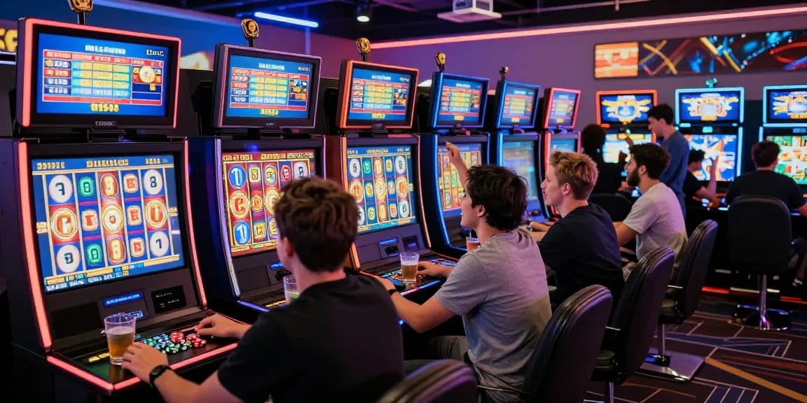 Pengalaman bermain slot gacor di kasino online dengan grafik cerah dan suasana meriah.