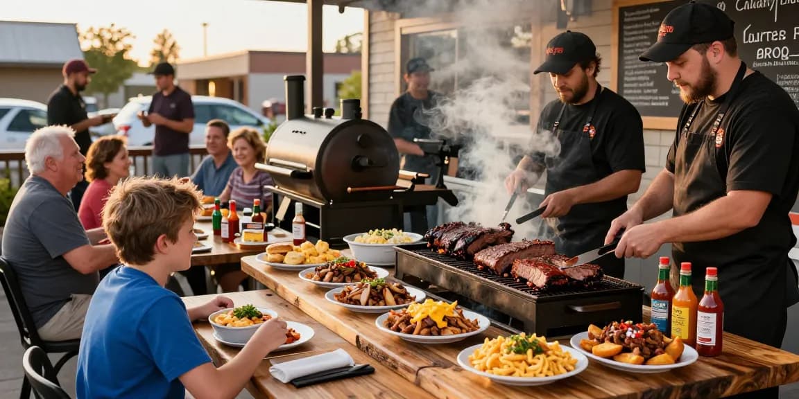 Experience the best restaurant Alberta offers with succulent BBQ meats and vibrant sides in a bustling Calgary scene.