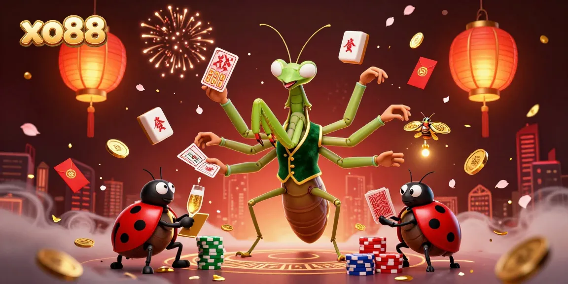 Experience the vibrant gaming energy at xo88 with animated characters and dynamic casino elements.